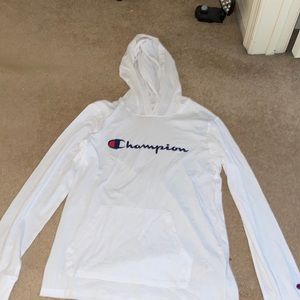 New with tags champion long sleeve T-shirt with hood and pockets